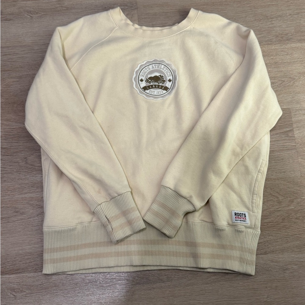 Vintage Roots Crewneck Sweater - light yellow/cream